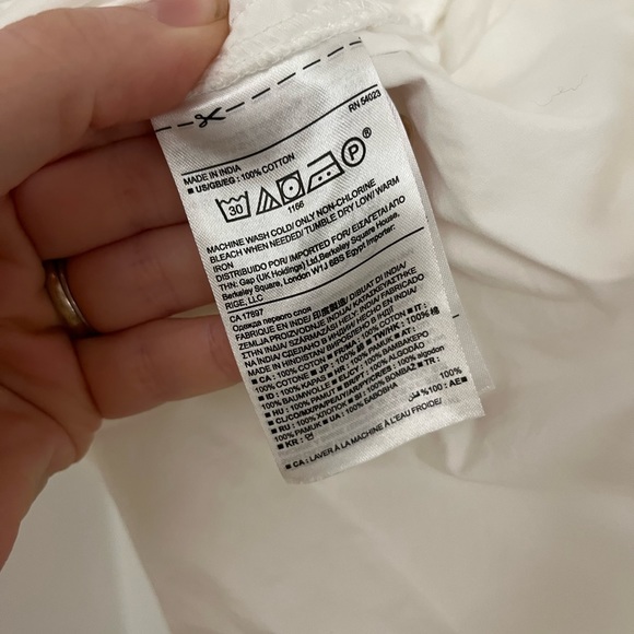 Banana Republic White Eyelet Peplum Summer Sundress Midi Dress - Picture 6 of 7